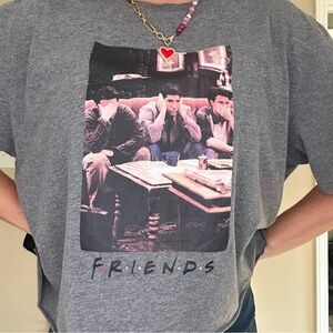 90s iconic FRIENDS tv show t shirt cropped hear no evil speak no evil see NE